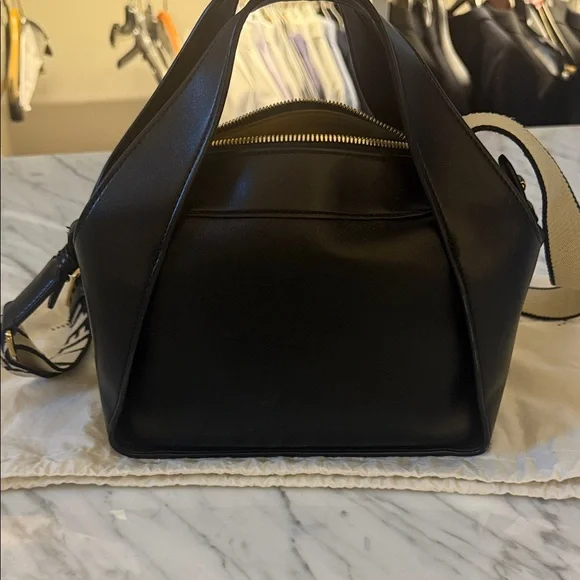 Stella McCartney Black Tote with Logo Strap - Picture 7 of 8